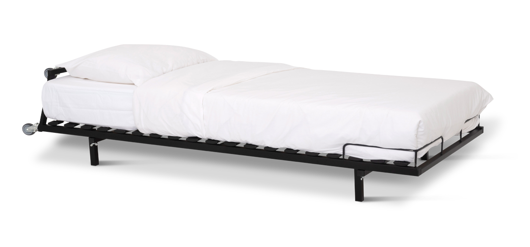 Jade Lit d'Appoint pour stockage vertical Noir - Bentley - vue 1