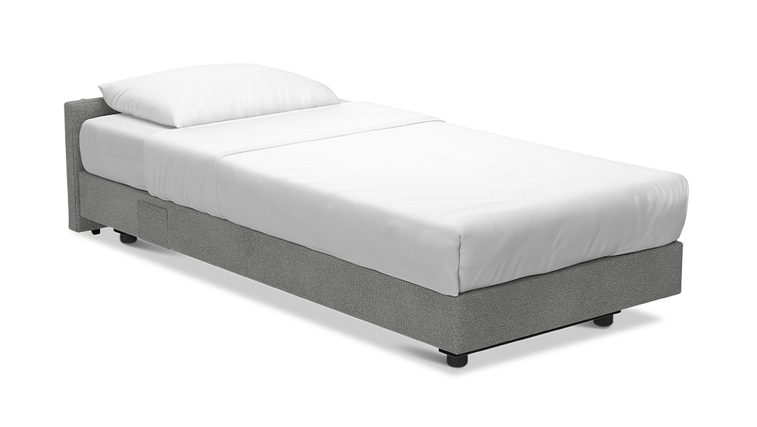 Mauro Lit boxspring Gris pour un rangement vertical - Bentley - vue 1