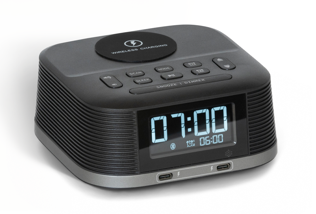 Molto Reveil avec chargeur sans file Noir - Bentley - vue 1